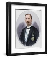 Matias Lopez Lopez (1825-1891). by Arturo Carretero (1852-1903). Coloured-Arturo Carretero y Sánchez-Framed Giclee Print