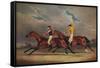 'Matilda Beating Mameluke, St. Leger, 1827', 1827-Benjamin Herring-Framed Stretched Canvas