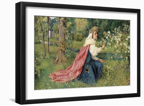 Matilda - Dante, Purgatorio, Canto 28, 1859-George Dunlop Leslie-Framed Giclee Print