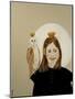 Matilda with Owl, 2017-Susan Adams-Mounted Giclee Print