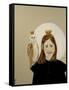 Matilda with Owl, 2017-Susan Adams-Framed Stretched Canvas