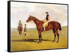 'Matilda' with Robinson, 1827-John Frederick Herring Jnr-Framed Stretched Canvas