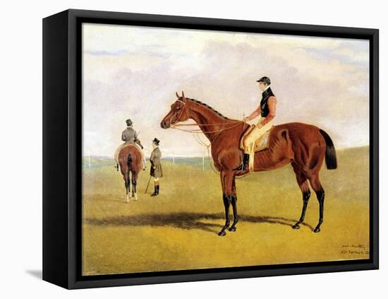 'Matilda' with Robinson, 1827-John Frederick Herring Jnr-Framed Stretched Canvas