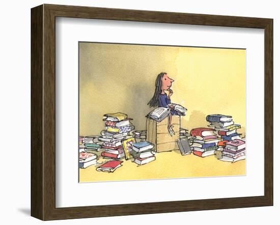 Matilda-Quentin Blake-Framed Art Print