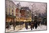 Matinee Au Moulin Rouge, Paris-Eugene Galien-Laloue-Mounted Giclee Print