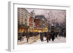 Matinee au Moulin Rouge, Paris.-Eugene Galien-Laloue-Framed Giclee Print