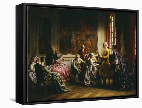 Matinee Musicale-Leon Marie Dansaert-Framed Stretched Canvas