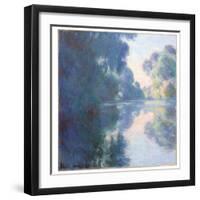 Matinée Sur La Seine, 1897 (Oil on Canvas)-Claude Monet-Framed Giclee Print