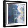 Matinée Sur La Seine, 1897 (Oil on Canvas)-Claude Monet-Framed Giclee Print