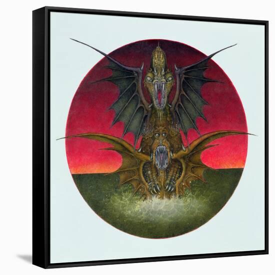 Mating Dragons, 1979-Wayne Anderson-Framed Stretched Canvas
