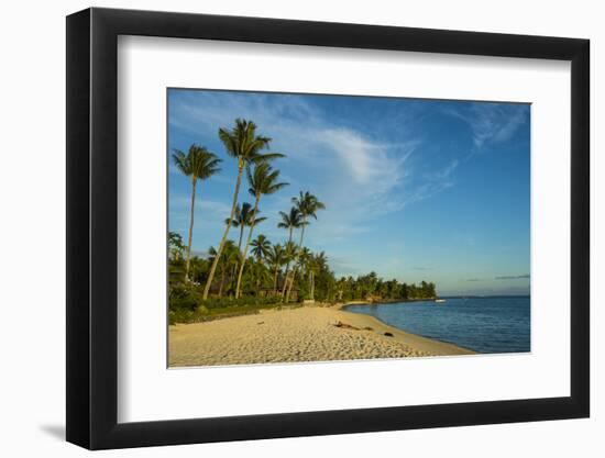 Matira Point beach at sunset, Bora Bora, Society Islands, French Polynesia, Pacific-Michael Runkel-Framed Photographic Print