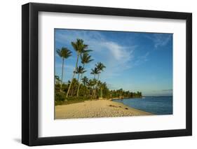 Matira Point beach at sunset, Bora Bora, Society Islands, French Polynesia, Pacific-Michael Runkel-Framed Photographic Print