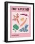 Matisse Abstract Art Poster, Fruit and Vegetable Advertisement, Aesthetic Modern Art, Boho Decor, M-Julia Topchiy-Framed Photographic Print