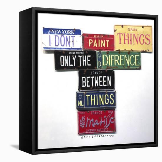 Matisse Don't Paint Things-Gregory Constantine-Framed Stretched Canvas