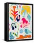 Matisse Inspired Shapes-Ana Rut Bre-Framed Stretched Canvas