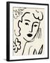 Matisse's Muse Portrait II-Victoria Barnes-Framed Art Print