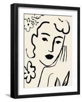 Matisse's Muse Portrait II-Victoria Barnes-Framed Art Print