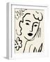 Matisse's Muse Portrait II-Victoria Barnes-Framed Art Print