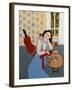 Matisse with Goldfish, 2016-Susan Adams-Framed Giclee Print