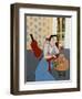 Matisse with Goldfish, 2016-Susan Adams-Framed Premium Giclee Print