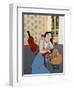 Matisse with Goldfish, 2016-Susan Adams-Framed Premium Giclee Print