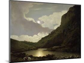 Matlock Tor by Moonlight, C.1777-80-Joseph Wright of Derby-Mounted Giclee Print