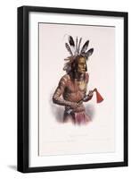 Mato-Tope, Adorned with the Insignia of His Warlike Deeds, 1844-Karl Bodmer-Framed Giclee Print