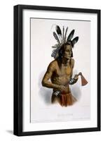 Mato-Tope, Adorned with the Insignia of His Warlike Deeds-Karl Bodmer-Framed Giclee Print