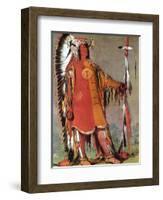 Mato-Tope, Second Chief of the Mandans, 1832-George Catlin-Framed Giclee Print