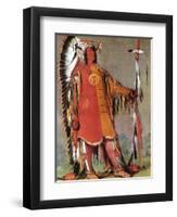 Mato-Tope, Second Chief of the Mandans, 1832-George Catlin-Framed Giclee Print