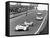 Matra-Simca 670 Leading a Lola T280, Le Mans, France, 1972-null-Framed Stretched Canvas