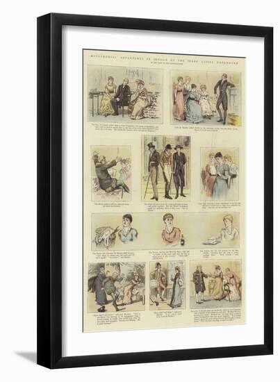 Matrimonial Adventures in London of the Three Misses Greenhorn-null-Framed Giclee Print