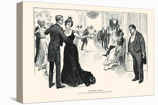 Matrimonial Misfits-Charles Dana Gibson-Stretched Canvas