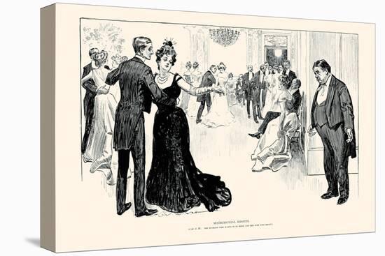 Matrimonial Misfits-Charles Dana Gibson-Stretched Canvas