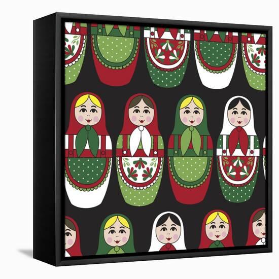 Matryoshka-Joanne Paynter Design-Framed Stretched Canvas