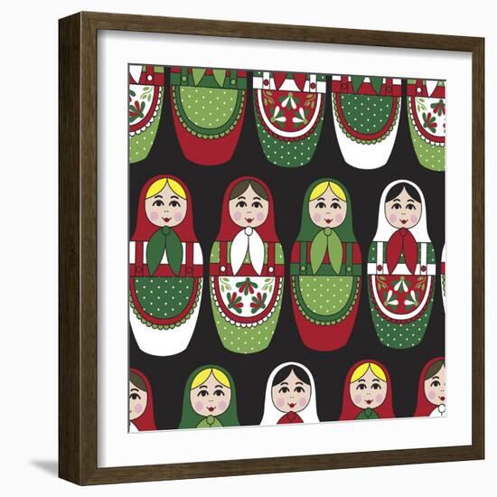 Matryoshka-Joanne Paynter Design-Framed Giclee Print