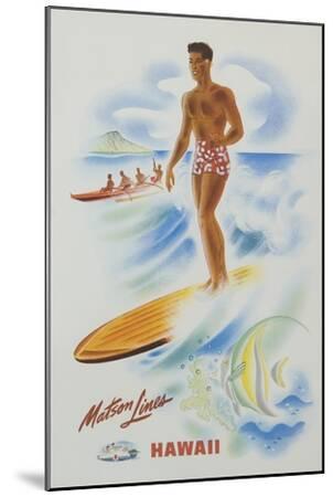 Matson Line (Vintage Art) Wood Mount & Wall Art Prints