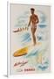 Matson Lines Travel Poster Hawaii Surfer-null-Framed Giclee Print