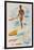 Matson Lines Travel Poster Hawaii Surfer-null-Framed Giclee Print