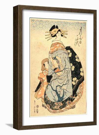 Matsubaya Uchi Yachiyo-Kikukawa Eizan-Framed Giclee Print