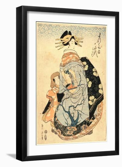 Matsubaya Uchi Yachiyo-Kikukawa Eizan-Framed Giclee Print