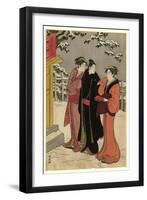 Matsuchiyama No Yukimi-Torii Kiyonaga-Framed Giclee Print