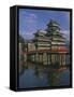 Matsumoto Castle and Moat, Nagano Ken, Japan, Asia-null-Framed Stretched Canvas