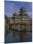 Matsumoto Castle and Moat, Nagano Ken, Japan, Asia-null-Mounted Photographic Print