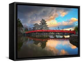 Matsumoto Castle in Matsumoto Nagano, Japan-Phattana-Framed Stretched Canvas