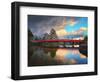 Matsumoto Castle in Matsumoto Nagano, Japan-Phattana-Framed Art Print