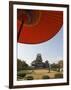 Matsumoto Castle Under Red Parasol, Nagano Prefecture, Kyoto, Japan-Christian Kober-Framed Photographic Print