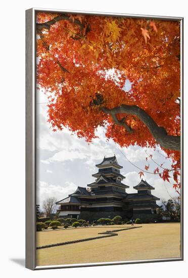 Matsumoto-Jo (Wooden Castle) in Autumn, Matsumoto, Central Honshu, Japan, Asia-Stuart Black-Framed Photographic Print