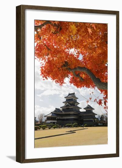 Matsumoto-Jo (Wooden Castle) in Autumn, Matsumoto, Central Honshu, Japan, Asia-Stuart Black-Framed Photographic Print