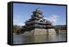 Matsumoto-Jo (Wooden Castle), Matsumoto, Central Honshu, Japan, Asia-Stuart Black-Framed Stretched Canvas